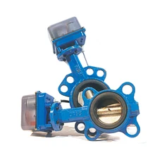 DN80, DN100 электрический клапан-бабочка, 12/24V AC/DC, AC220V пластичное чугунное моторизованный клапан-бабочка