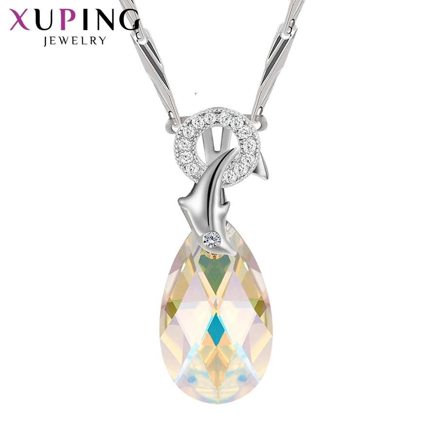 Xuping классическое ожерелье с подвеской в форме капли воды кристаллами от Swarovski