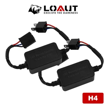 

LOAUT HID LED Headlight Canbus Wire Harness H8 H9 H11 H13 HID H4 H7 DECODER H1 H3 9005 9006 9012 for BENZ AUDI V-W Cancel error