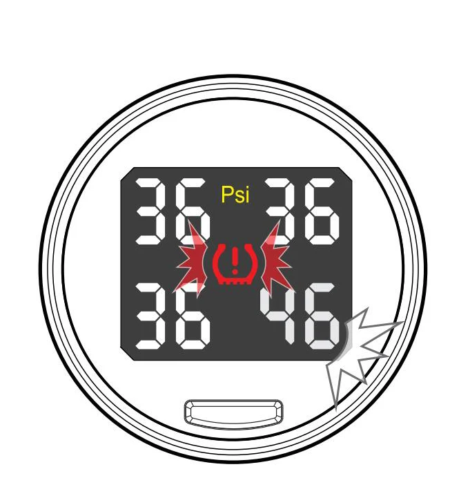 Универсальный беспроводной автомобильный монитор температуры в шинах TPMS датчик давления в шинах Система мониторинга шин с usb-разъемом и PSI