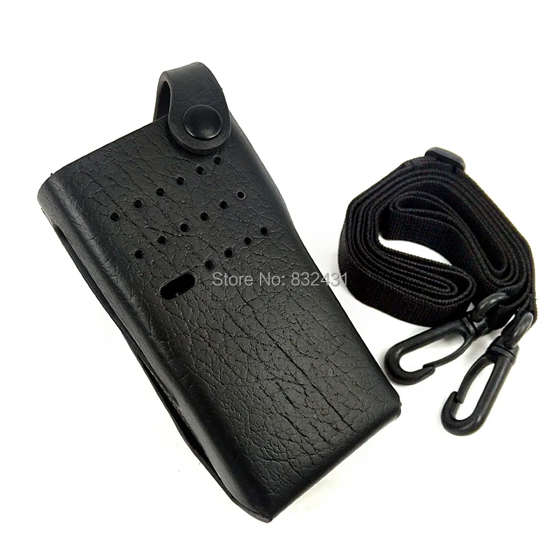 Cowhide Protective Sleeve Case Bag for Motorola Xir P6600 3