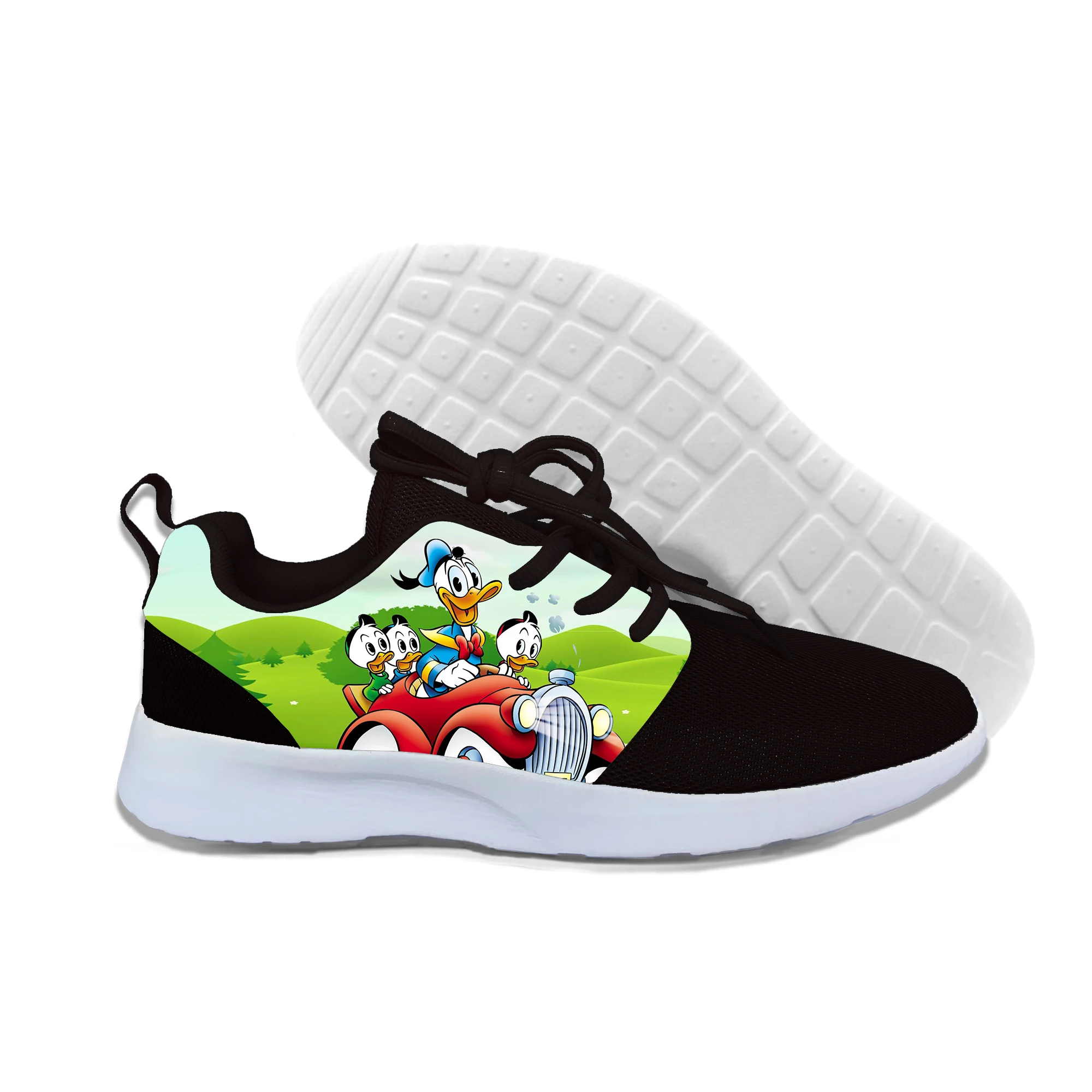 2019 New Fashion Zaraing Donald Duck Women/men Sneakers 2019 Summer Print Cartoon Casual Lightweight Shoes