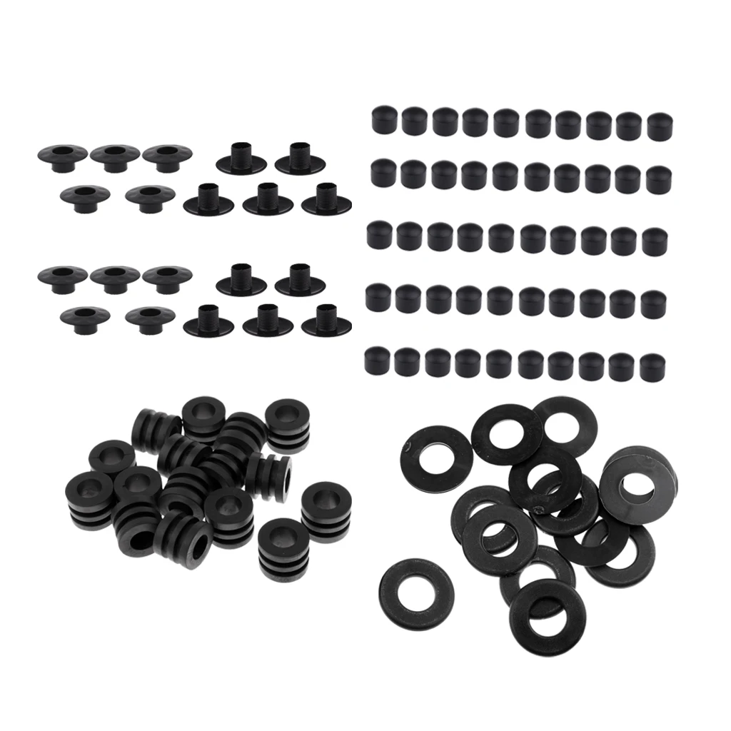 Durable Rubber Washers + End Caps +Bumpers + Rod Bearing for Foosball Table Football for Camping Hiking Indoor Games