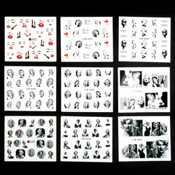 ZKO 34 листов акции ногтей Книги по искусству наклейки C Книги по искусству Ун Cat наклейки характер украшения Маникюр DIY Стайлинг обертывания