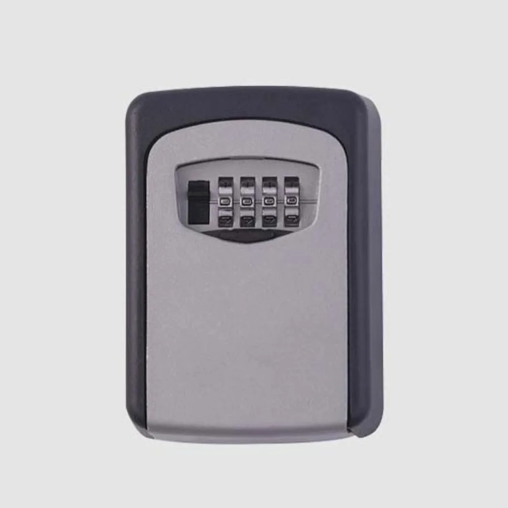 Ящик для хранения ключей цифра настенное крепление кодовый замок четыре ключа пароль Сейф коробка из алюминиевого сплава материал