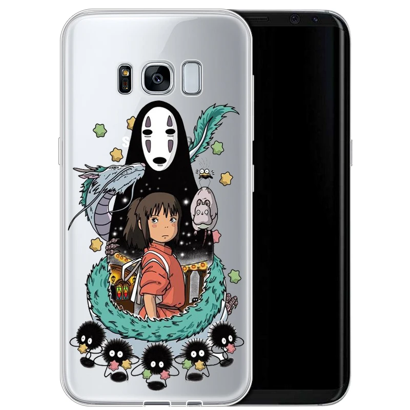 МИЛЫЙ Тоторо Унесенные призраками аниме Ghibli Миядзаки Kaonashi мягкий чехол для телефона для samsung 2017A5 S7EDGE S8PIUS 2018A8 A6 A8PIUS NOTE9