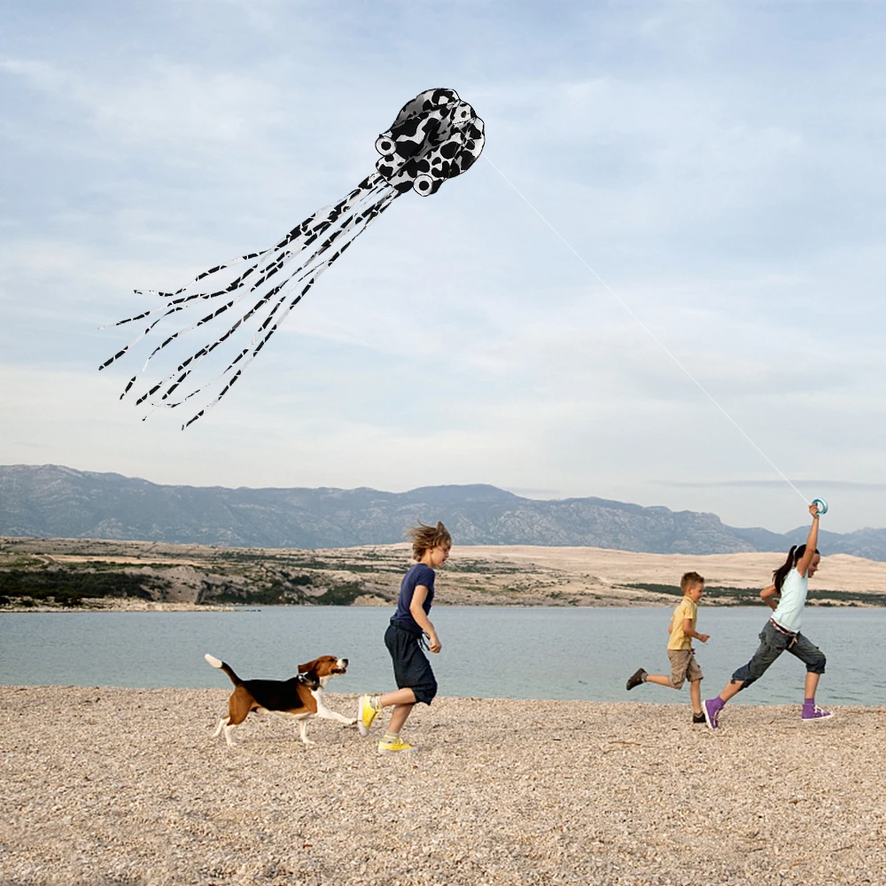 Высокое качество большой воздушный змей Бескаркасный Осьминог парашют трюк воздушный змей с одним леером мягкий воздушный змей открытый пляж Забавный Спорт