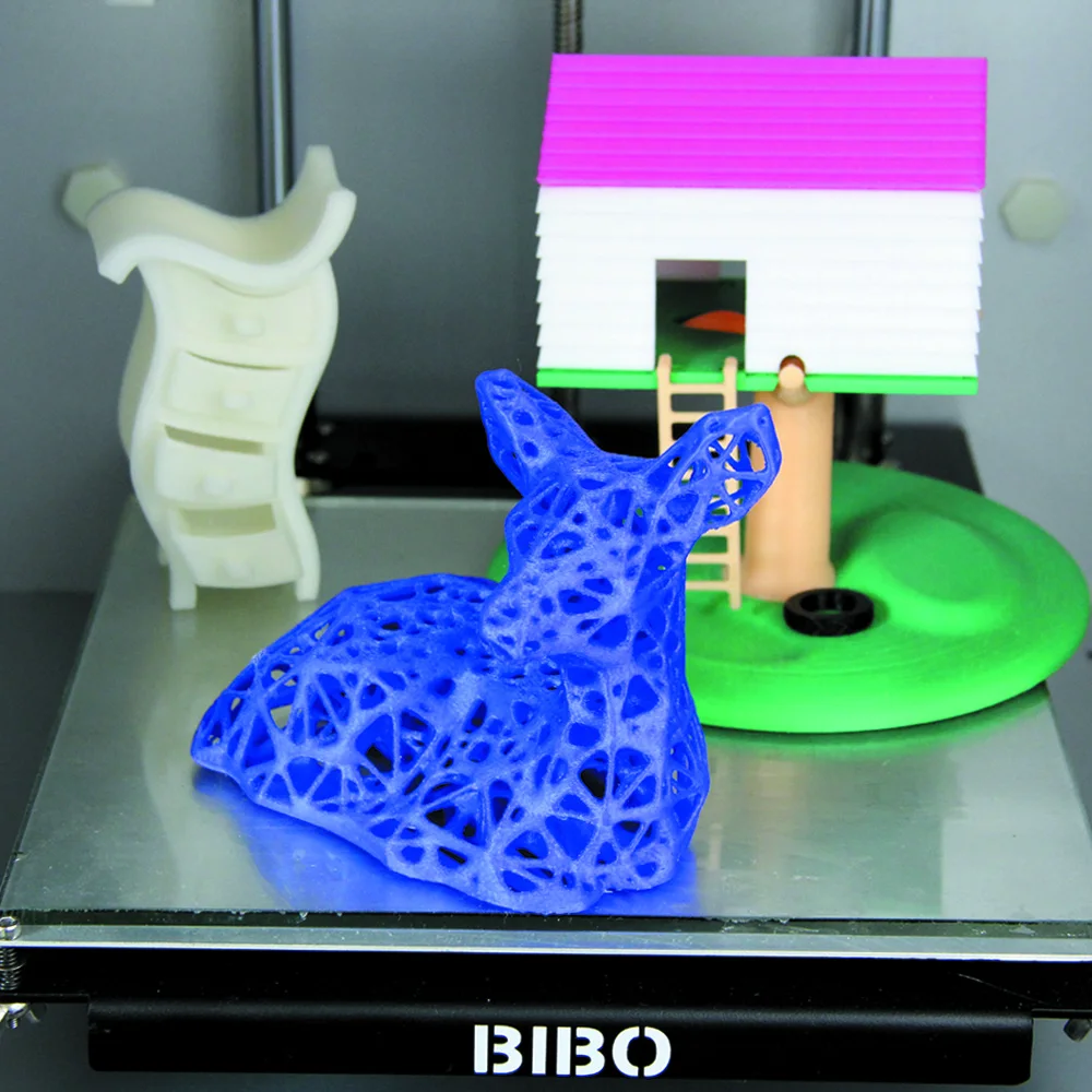3D принтер BIBO 2 с двойной прочной рамкой устройство для резки и печати из