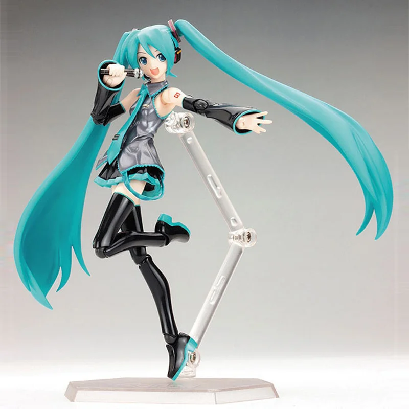 15 см подвижная Аниме Фигурка Хацунэ Мику модель игрушки куклы ПВХ Figma 014 героини