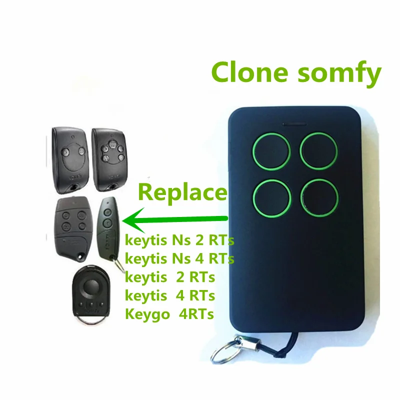 

free shipping SOMFY Keytis NS 2 RTS, Somfy Keytis 4 NS RTS replacement remote control 433,42Mhz compatible SOMFY Keytis NS 2 RT