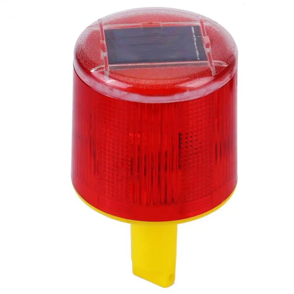 

Solar LED Rotary Signal Lamp Warning Light LED Emergency Flash Light Alarm Lamp Traffic Road Boat Red Light