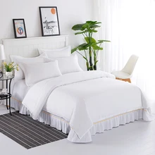 

Simple Stylish Double Color Bedding Set 3Pcs High Quality 60S 100% Cotton Duvet Cover Set Twin Full Queen King Size Bedspread