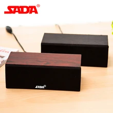 SADA V-190 мини деревянный динамик стерео Бас двойной звуковой канал USB деревянный динамик компьютерные колонки Громкий динамик для смартфонов ПК