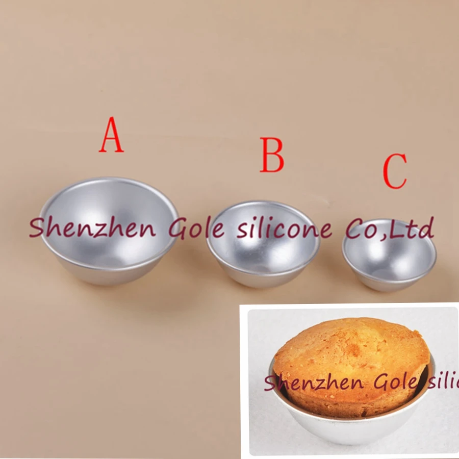

300pcs/lot Bath Bomb Cake Mold 3D Aluminum Alloy Ball Sphere Bath Bomb Mold Cake Baking Pastry Tool Mould Chocolate Mold