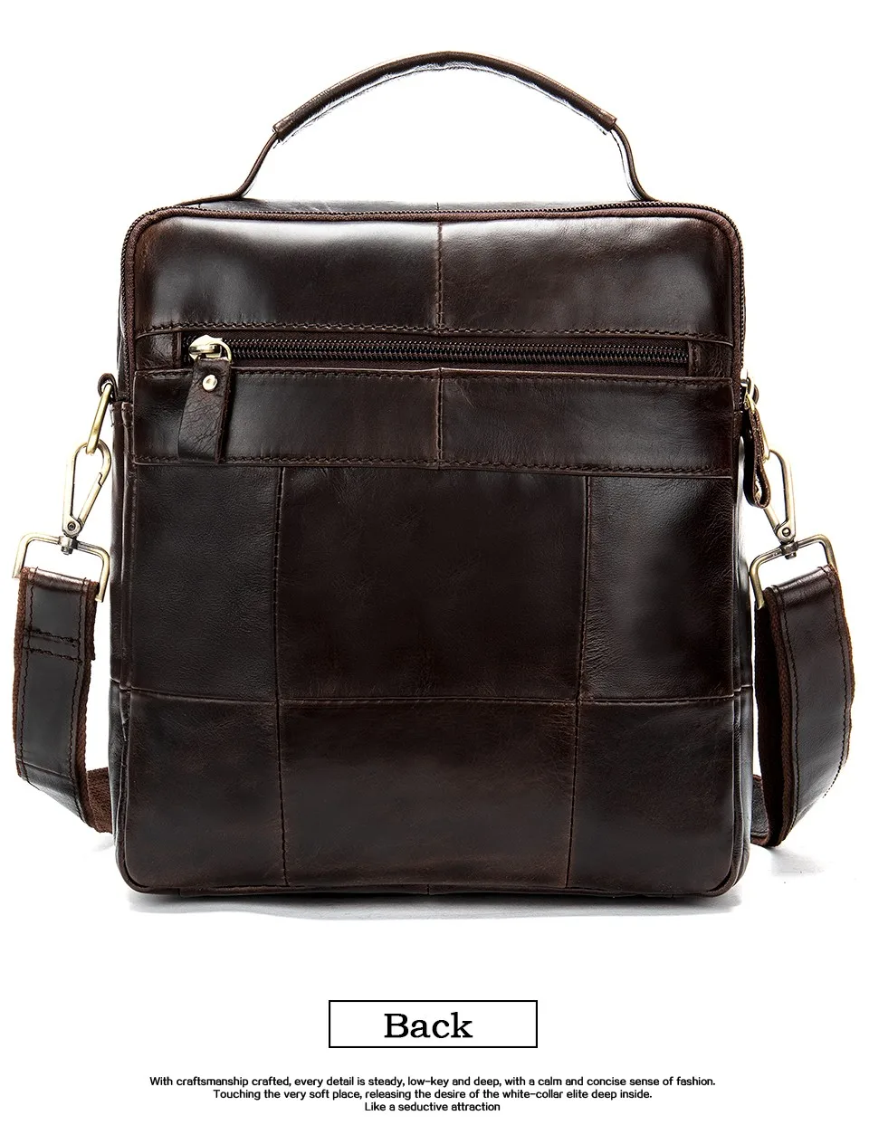 Men Shoulder Bag Men's Genuine Leather Casual Bags for Men Business Crossbody Handbag Flap Leather Bags bolsas male 12
