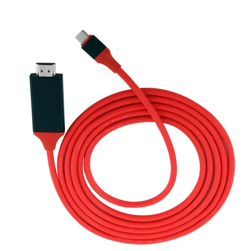 Тип-C HDMI кабель USB C USB 3,1 мужчина к HDMI Мужской 4 K кабель для высокоскоростной передачи данных для Macbook samsung S10 M30 A70 A50 HDTV адаптер шнур