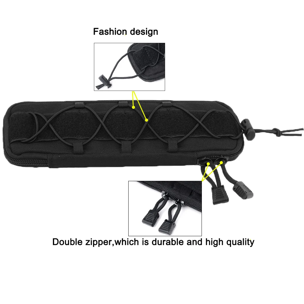 Tactical 1000D Nylon Knife Pocket Molle Knife Shaped Multi-function Survival Bag for Outdoor Camping Hunting Shooting Pocket