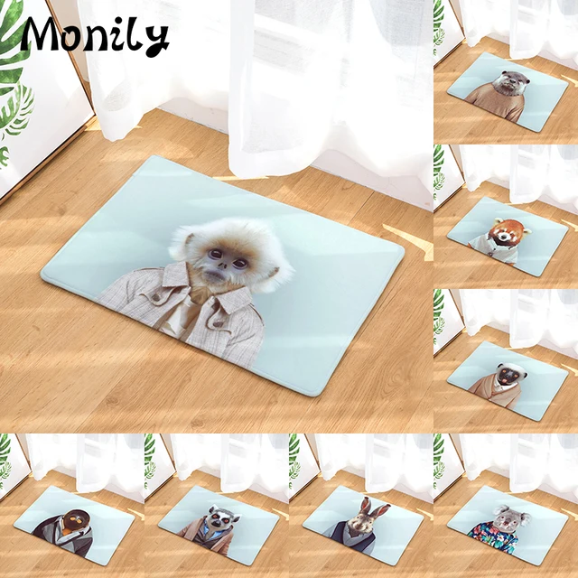 Monily Anti Slip Waterproof Floor Mat Koala Rabbit Monkey Kitchen Monily Anti Slip Waterproof Floor Mat Koala Rabbit Monkey Kitchen Rug Bedroom Carpet Decorative Stair