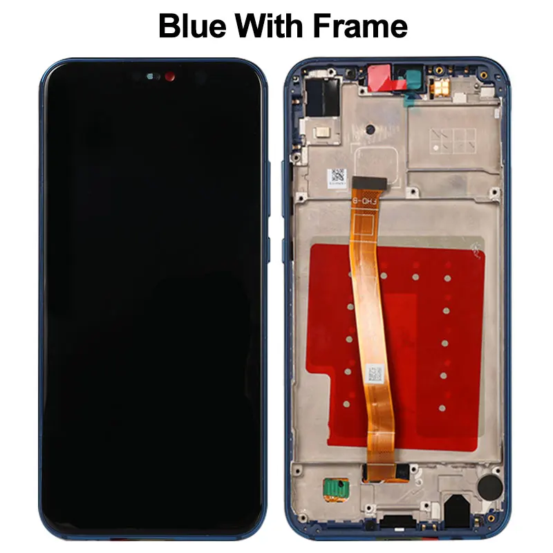 Для huawei P20 Lite ЖК-дисплей+ сенсорный экран дигитайзер запасная сборка для huawei P 20 Lite/Nova 3E ANE-LX1 ANE-LX3 5,84" - Цвет: Blue With Frame
