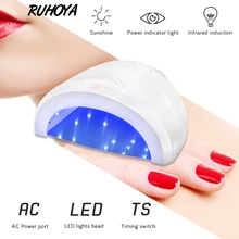 Ruhoya авто-зондирования Инфракрасный Индукционная ногтей маникюр профессиональный инструмент отверждения ногтей и для всех УФ гель лак для ногтей