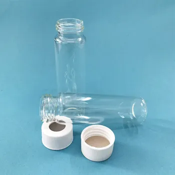 

Transparent Screw Chromatography Vial 40ml For Shimadzu 27.5*95mm Sample Storage Bottle 22mm Parse Bottle With Lid Septa 100pcs
