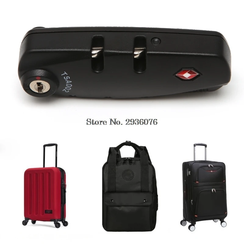 3 Digit Combination Resettable Travel Suitcase Luggage Code Lock