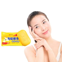 Результативные очистить кожу удалить клещей акне лица тела отбеливающий мыло, серы мыло в противогрибковые 85g