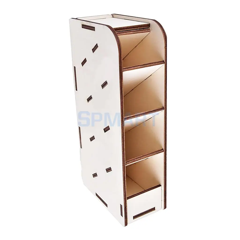 DIY Basewood Portable Action Figure Model Building Kit Tool Storage Rack Shelf for Gundam
