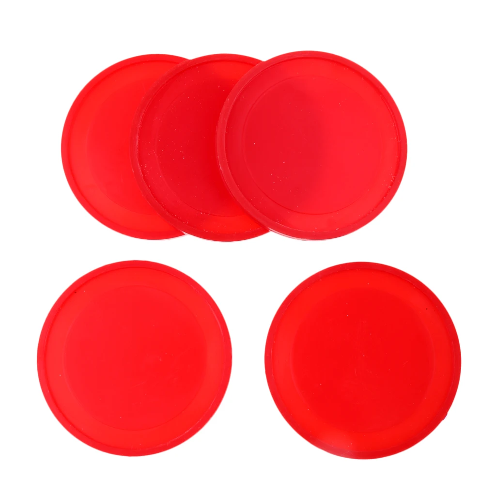5 Pieces Air Hockey Table Replacement Pucks For Full Size Air Hockey Tables Standard Air Hockey Pucks Accessories