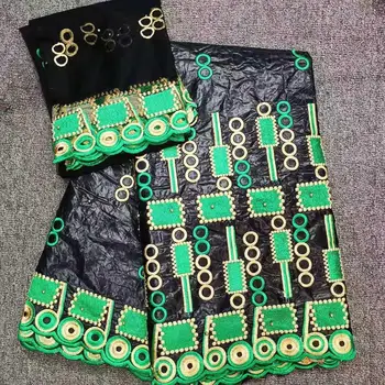 

african fabric bazin riche green lace jacquard fabric basin riche nigerian lace fabric 2019 high quality 7yard