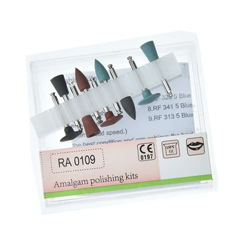 

9pcs/set Dental Lab Silicone Polisher Diamond Burs Cups Teeth Polishing Kits Lot for Women Girls