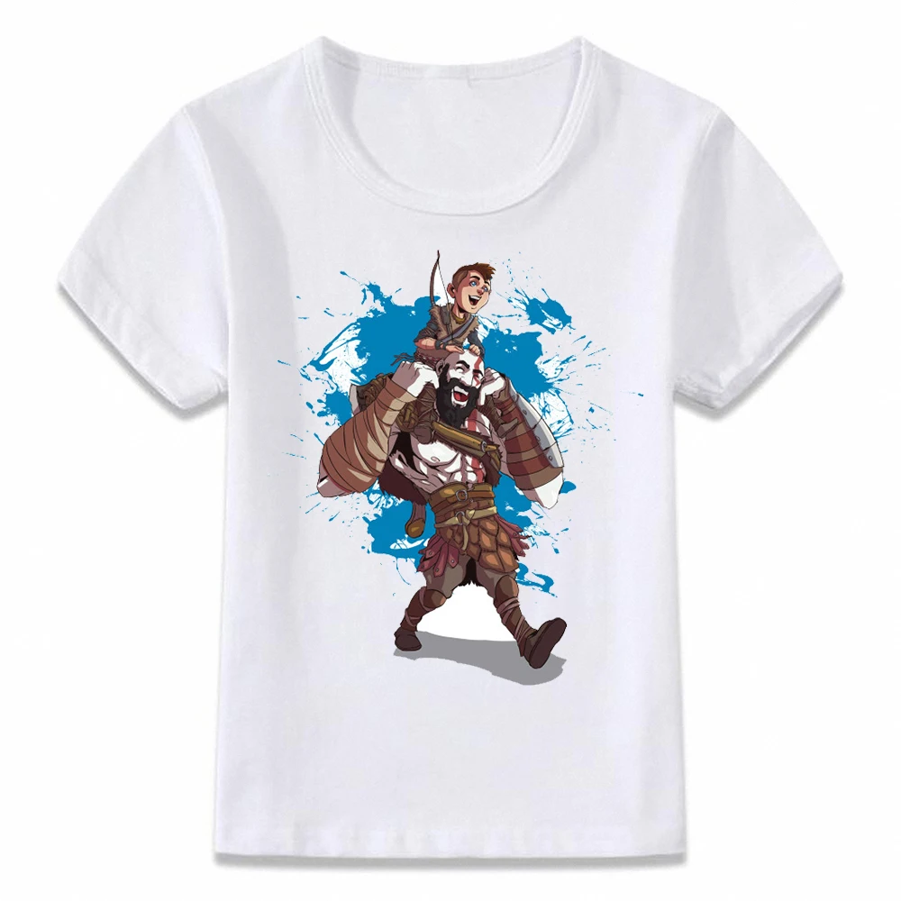 Детская футболка с надписью God of War Kratos and Loki для мальчиков и девочек | Мать ребенок