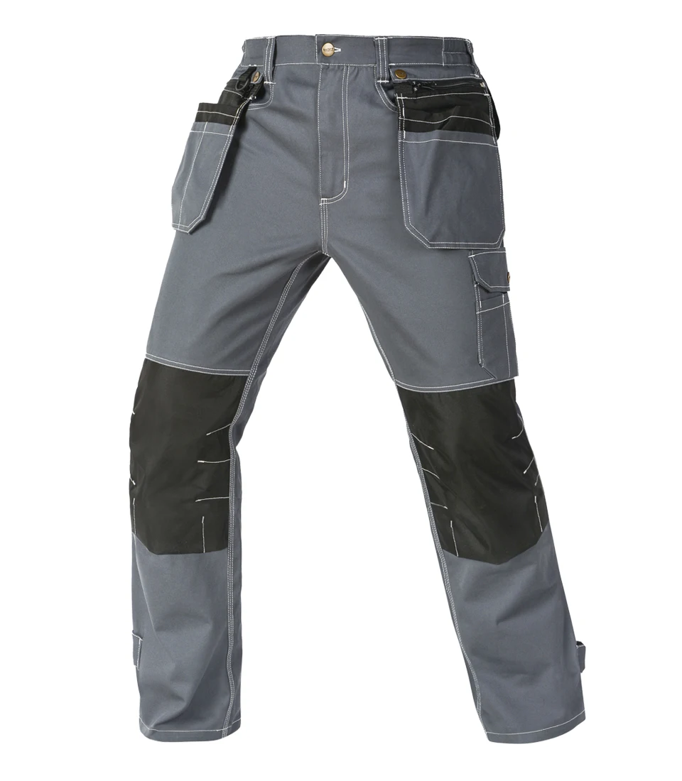 Хлопковые комбинезоны, защитная Рабочая одежда, мужские рабочие штаны, брюки, одежда с карманами, прочные брюки карго B110