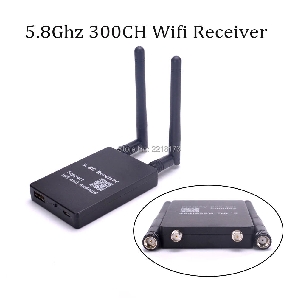 

FPV WIFI 5.8G AV Signal Transfer WIFI Transmission Receiver 300CH Portable for G-model IOS Android Smartphone iPad Camera Quad