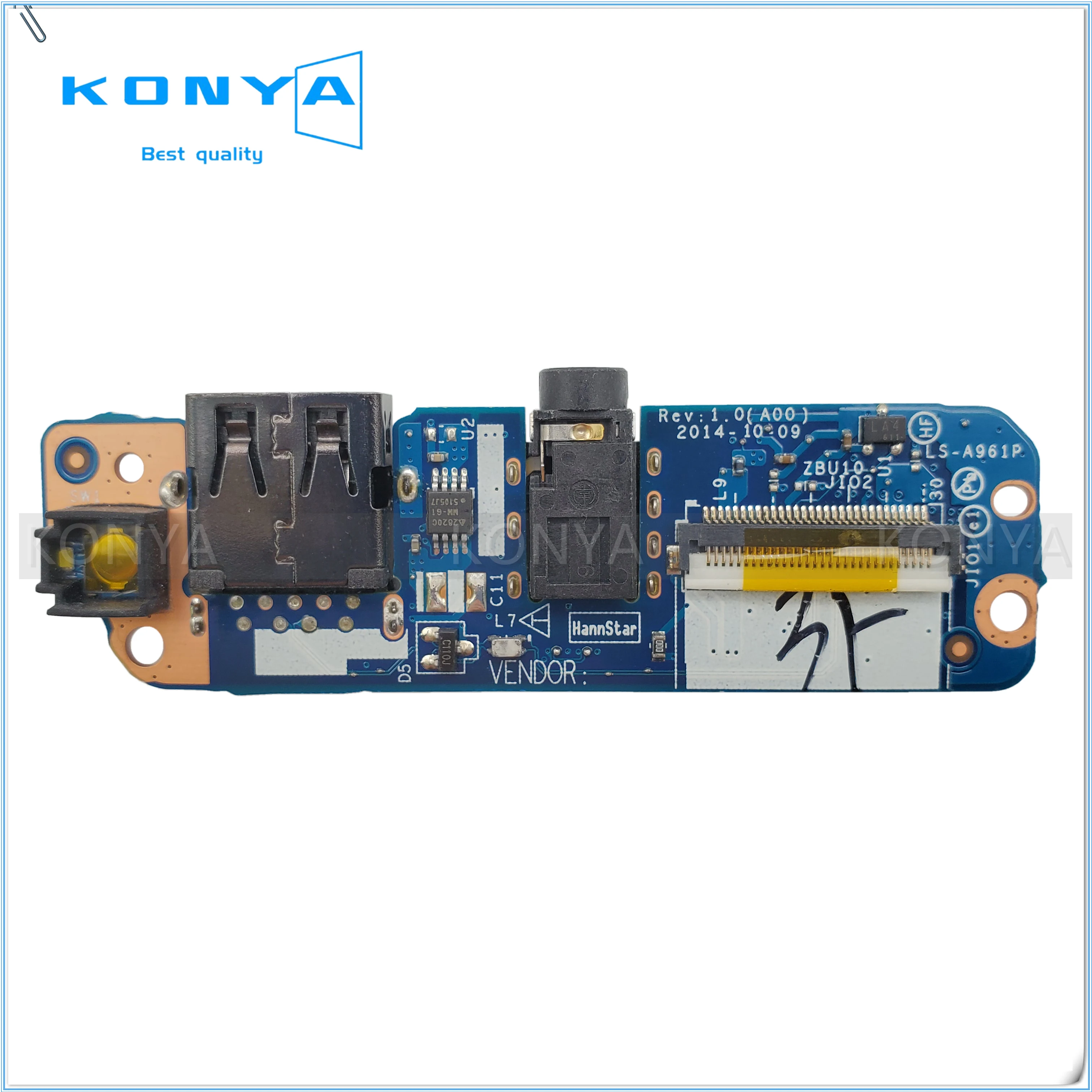 Новый оригинальный для Dell Latitude E7450 Кнопка питания/USB/аудио порт IO монтажная плата