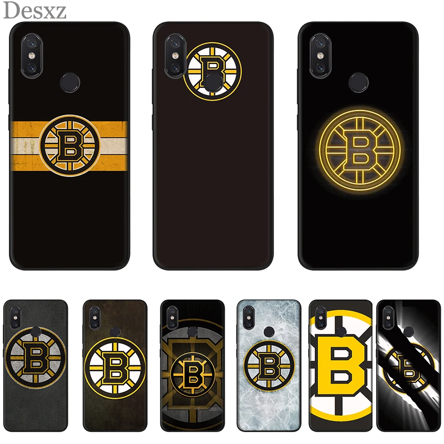 

Desxz Silicone Phone Case For Xiaomi Mi 6 8 9 SE A1 A2 5X 6X MAX 3 Lite Cover Boston Bruins Ice Hockey Bag