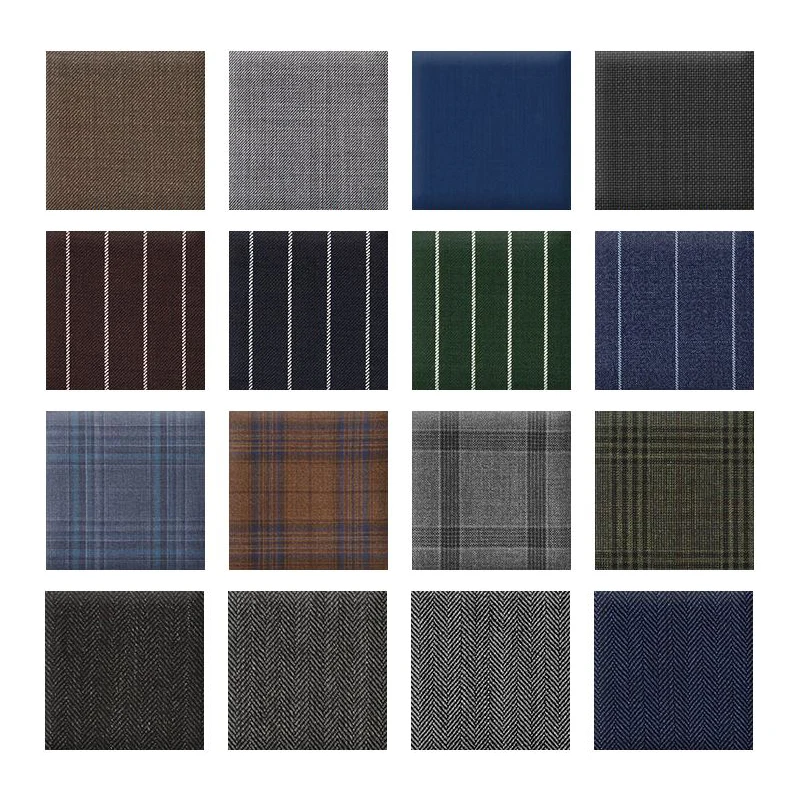 Wool Комплект из 2 предметов: пиджак+ брюки) итальянская коллекция шерстяных костюмов-Ткань: шерсть/чистая шерсть/фланель/Лен/твид - Цвет: Wool