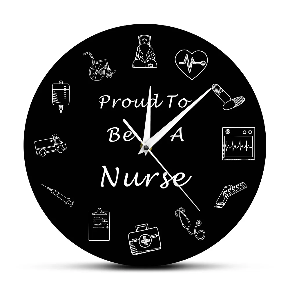 Настенные часы для медсестер, медицинские настенные часы для медсестер, медицинские, офисные, больничные, художественные, для медсестер, практик, подарки на выпускной