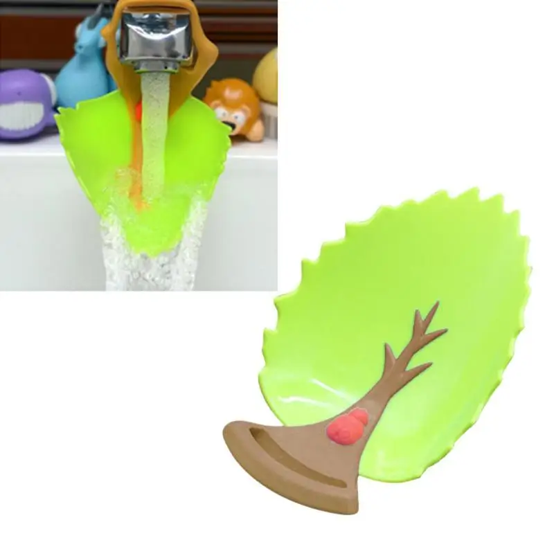 4pcs/lots Cute Tree Faucet Extender for Kids Durable Kitchen Toddler Washing Hands Aid Guide Sink Baby Wash Hands Bathroom Acces