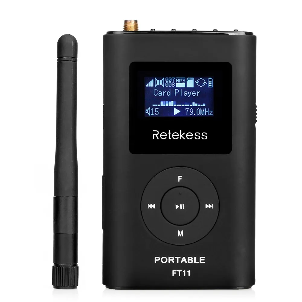 New Handheld 0.3W FM Radio Transmitter MP3 Broadcast for Car Meeting Tour guide