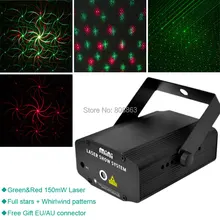 eSHINY Audio Mini R&G moving laser whirlwind Projector DJ Disco dance Stage Lights Xmas bar home Party Lighting Light Show T2