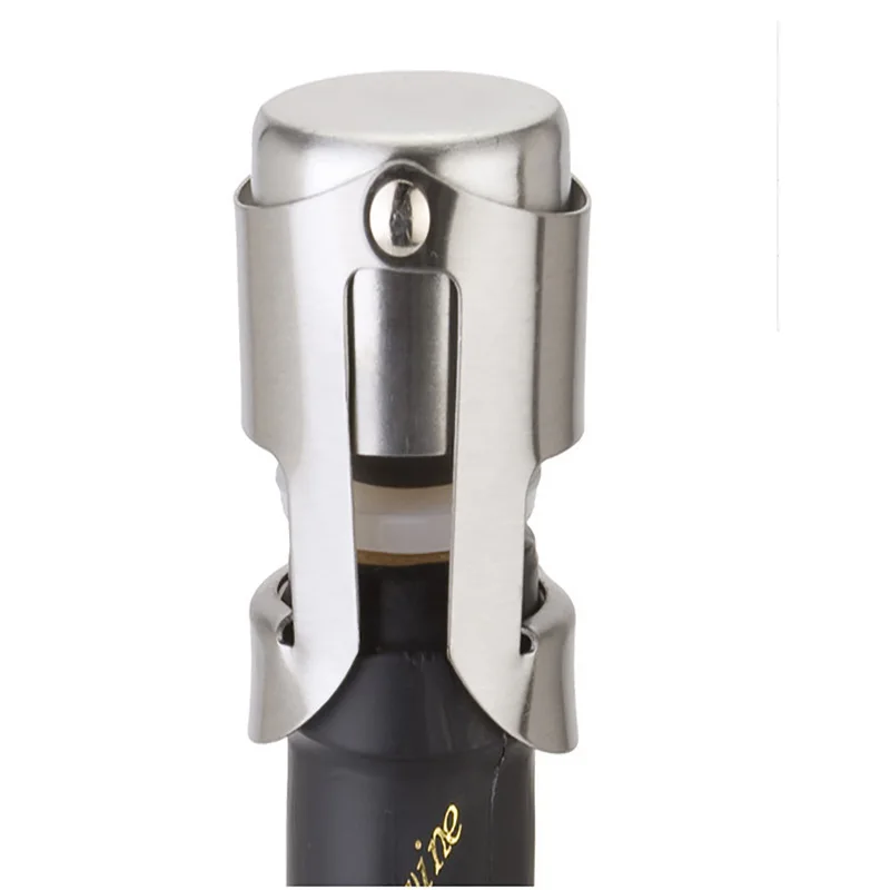 

Free Shipping! New Champagne Sparkling Wine Bottle Stopper Sealer Plug Stainless Steel