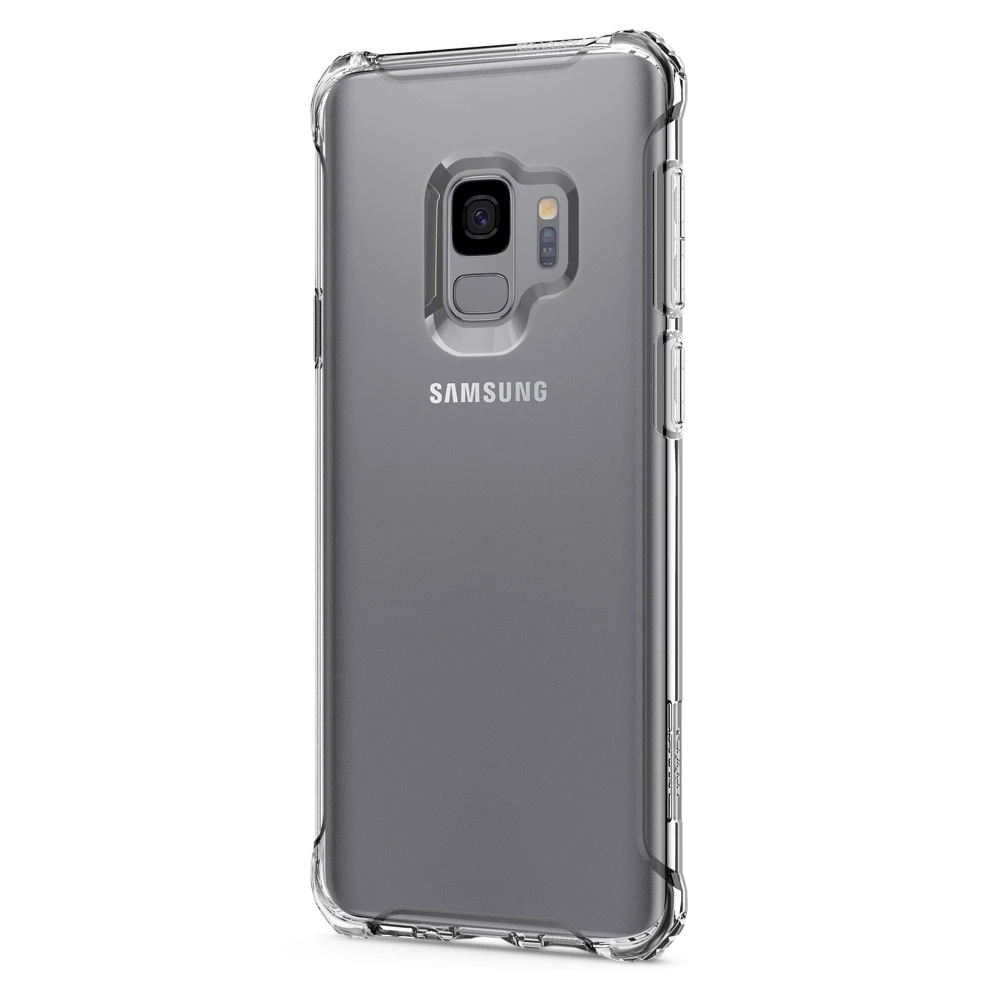 Оригинальные Spigen прочный Crystal Case для samsung Galaxy S9(обычный Размеры 5,8 дюймов - Цвет: Crystal Clear