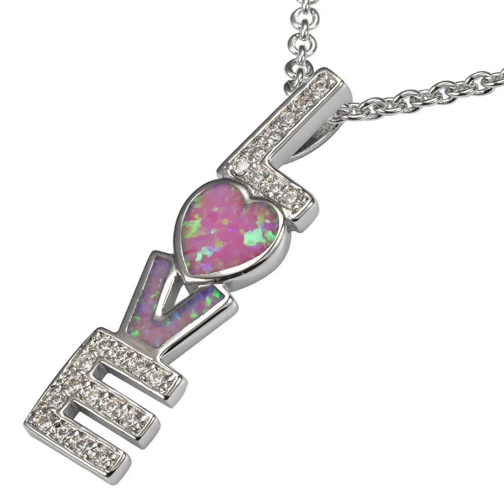 

Pink Fire Opal 925 Sterling Silver Pendant P186