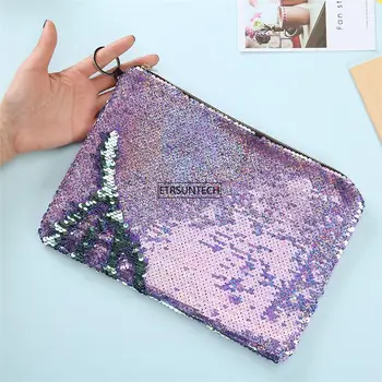 

3pcs New Fashion Women Glitter Coin Purse Party Clutch Handbags Sequins Small Envelop Bags Travel Organizer Banquet Purse