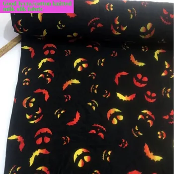 

Good 4 Side Stretch Cotton/lycra knitted Milk Silk Faric Little Devil Pattern Printed Fabric DIY Sewing Baby Briefs/Underwear