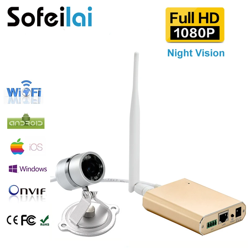 Sofeilai WIFI IP мини Сетевая камера 1080P микро камеры обнаружения движения Onvif Micro Sd карта
