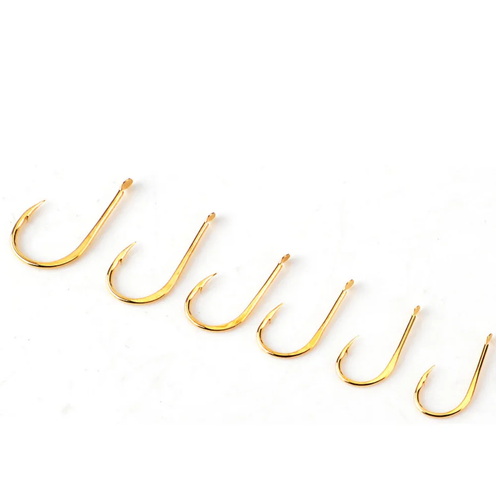 

20pcs/bag Gold Forged Fly Fishing Hooks Japan Carbon Steel Fishhooks Set Carp Hooks Fishings Tackle Accessories