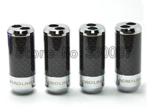 Acrolink 4Pc Carbon fiber Speaker Cable Audio Cable Wire Pants Boot Y splitter 1 to 2