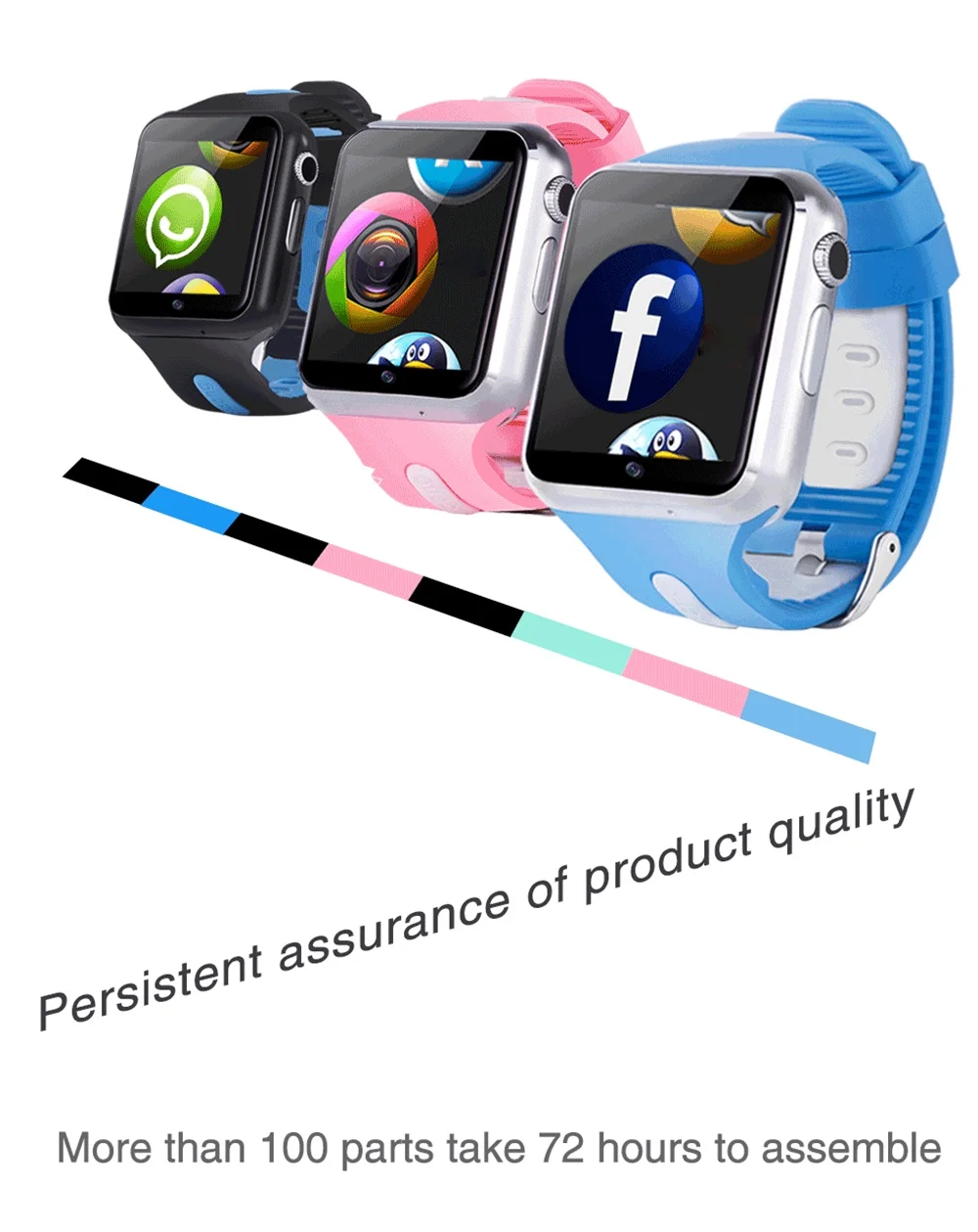 696 V5W Смарт часы SIM Камера Smartwatch для Android смартфон сенсорный экран MTK6572 512 МБ+ 4 Гб памяти